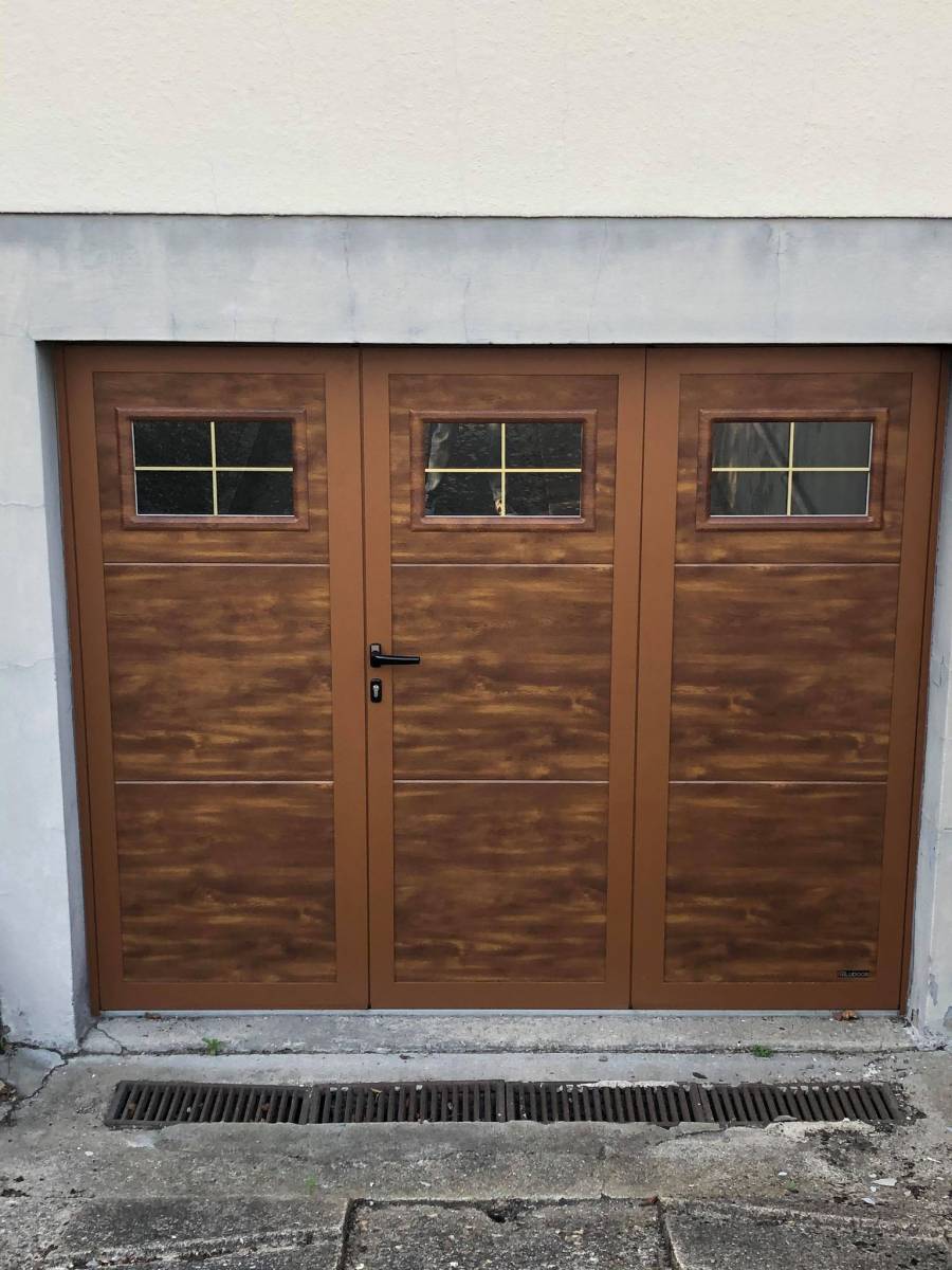Installation de porte de garage à la française au Grand-Quevilly 76