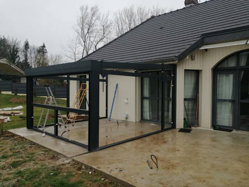 Entreprise pour l'installation d'une véranda en aluminium proche Dieppe 