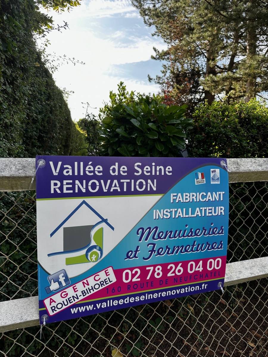 Fourniture et pose de menuiseries PVC blanc sur Bois-Guillaume 76230