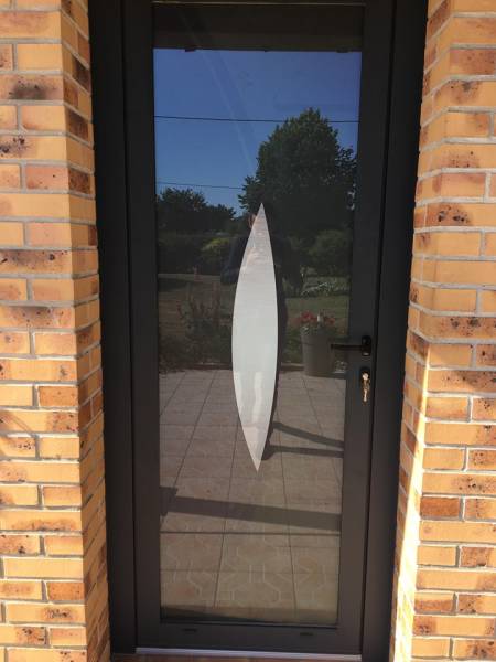 Vente de portes d'entrées en aluminium Verissima vitrée 