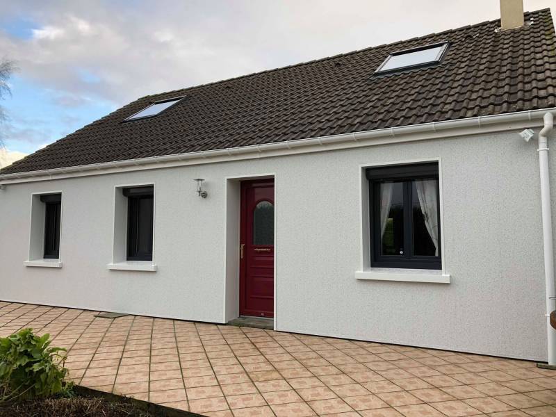 Pose de menuiseries en PVC 7016 gris anthracite Yvetot 76