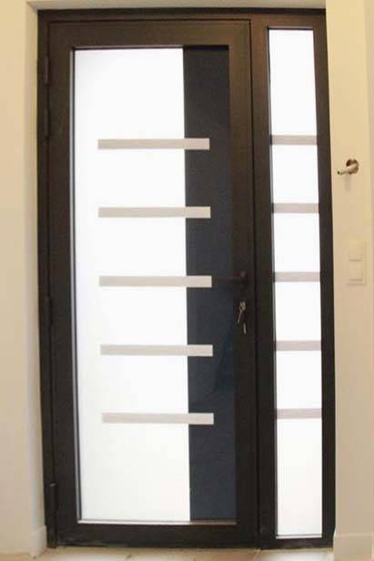 Porte d'entrée en alumnium vitrée Verissima à Rouen 76