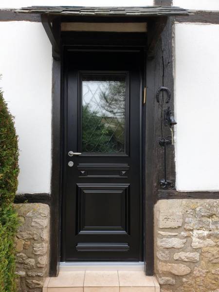 Fourniture et pose d'une porte d'entrée aluminium à Saint Jacques sur Darnétal 76