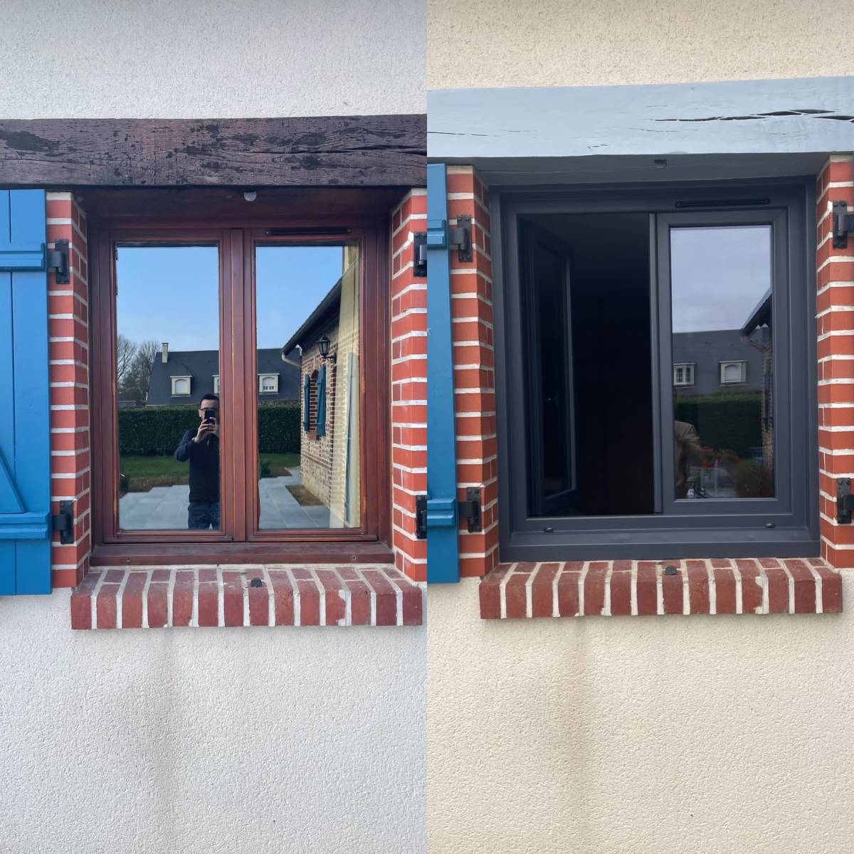 Fenêtre sans cintrage en pvc 7016