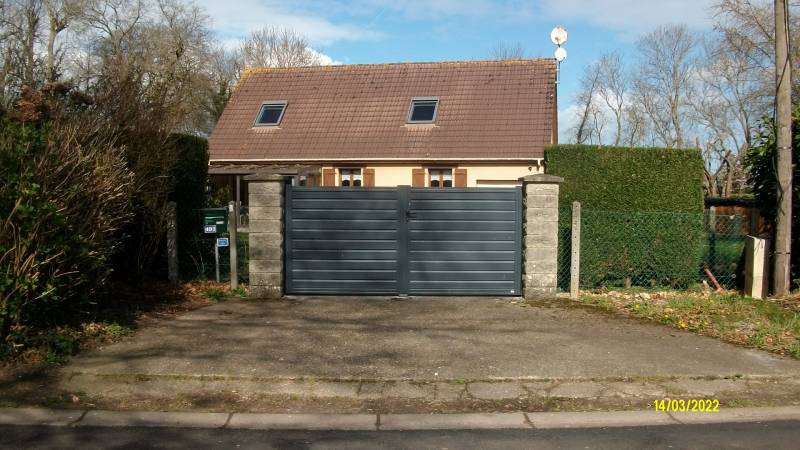 Pose d’un portail battant à Gruchet St Siméon dans le 76