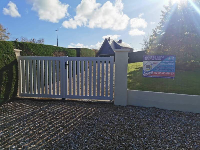 Réception d’un chantier de portails à Brametot en Seine-Maritime (76)